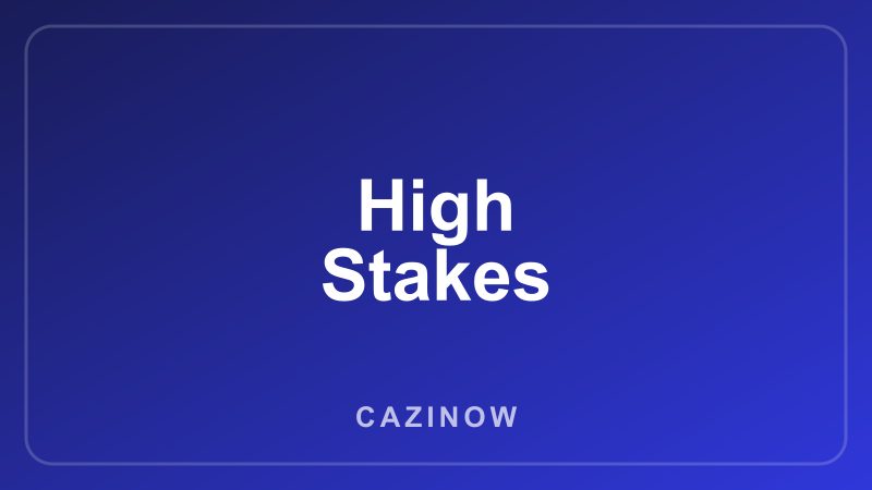 High Stakes game artwork