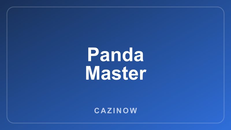 Panda Master game artwork