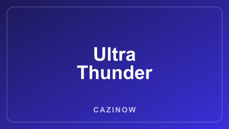 Ultra Thunder game artwork